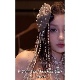 Handmade Ocean Mermaid Shell Pearl Tassel Headpiece (HP01)